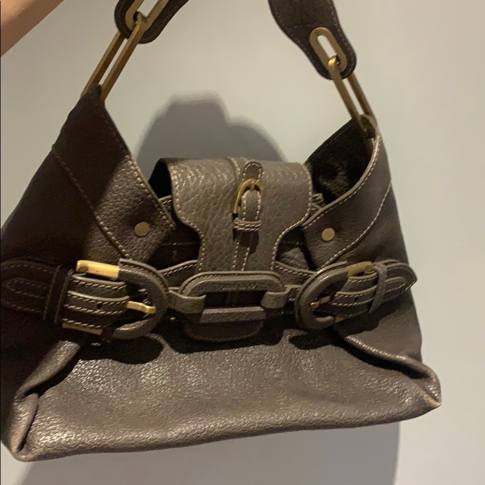 Jimmy Choo leather shoulder bag
